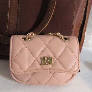 NEW BADGLEY MISCHKA BLUSH PINK MINI PURSE + EXTRA STRAP SHOULDER GIFT QUALITY